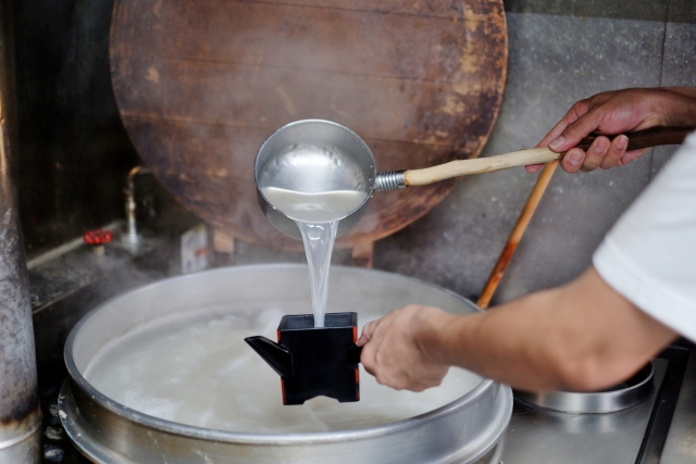 そばを茹でた後のそば湯